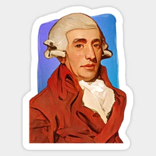 Austrian Composer Joseph Haydn illustration Sticker